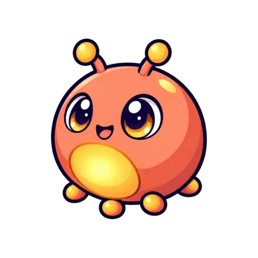 Lamplet, a small orange creature with a glowing belly.